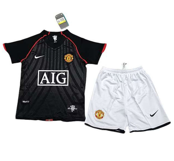 Retro Manchester United Away Kids Kit 2007/2008