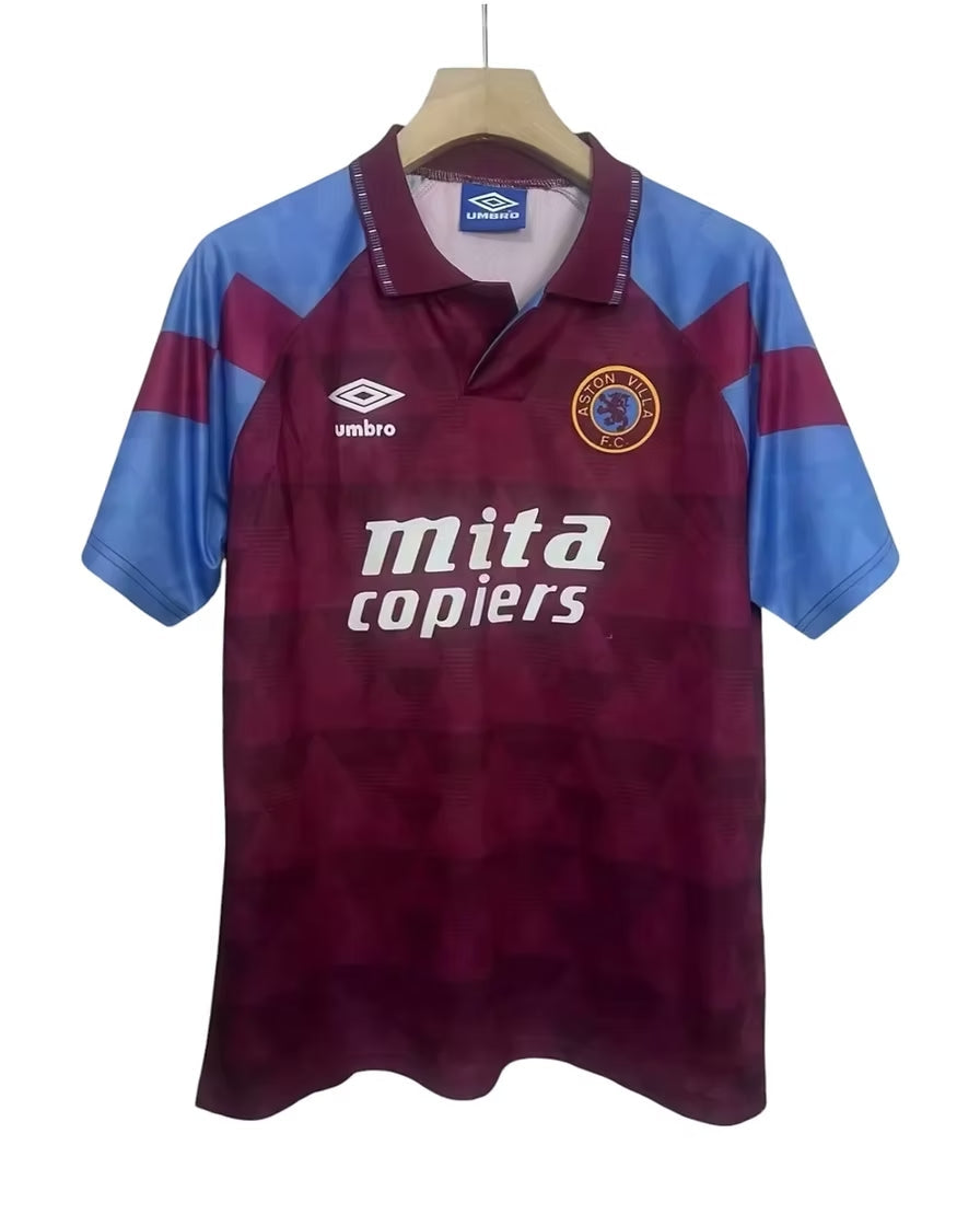 Aston Villa 1990–1992 Home Shirt – Retro Edition