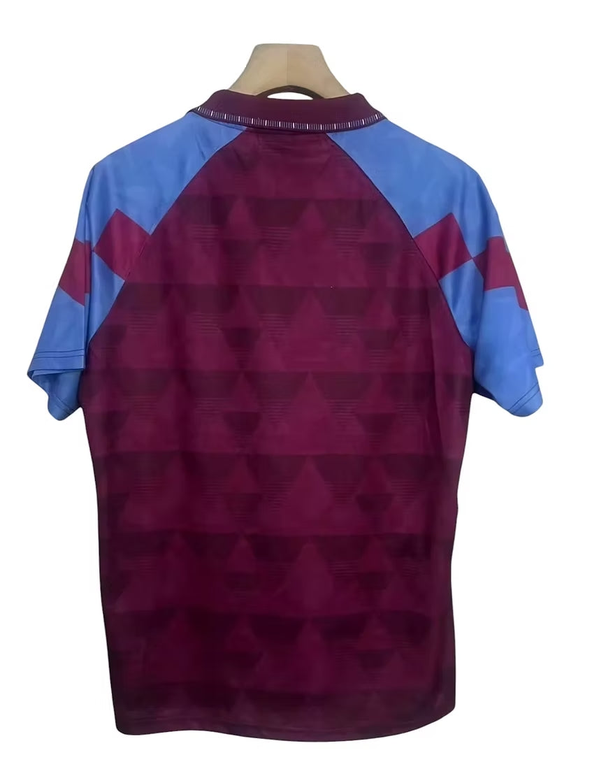 Aston Villa 1990–1992 Home Shirt – Retro Edition