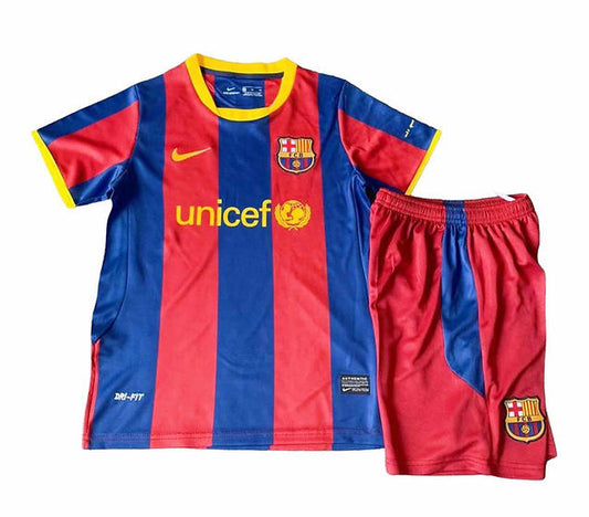 Retro Barcelona Home Kids Kit 2010/2011