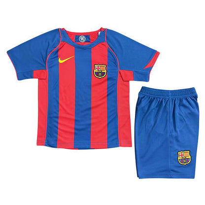 Retro Barcelona Home Kids Kit 2004/2005