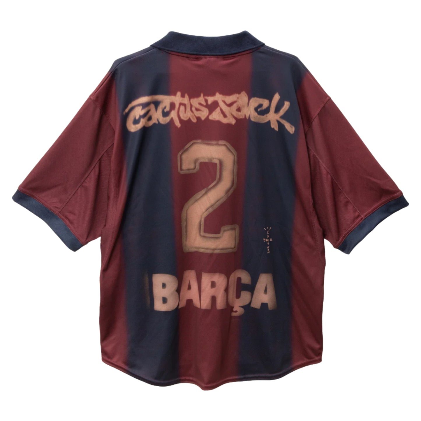 Travis Scott x Nike x FC Barcelona Retro 2000/01 Home Skeleton Jersey