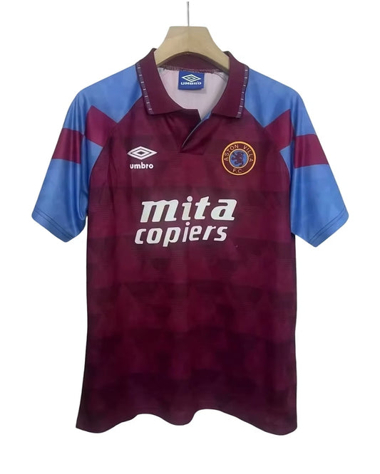 Aston Villa 1990–1992 Home Shirt – Retro Edition